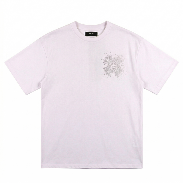 Amiri Rhinestone MA Cross T-Shirt - White