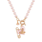 Vivienne Westwood Pearl Necklace — Pink