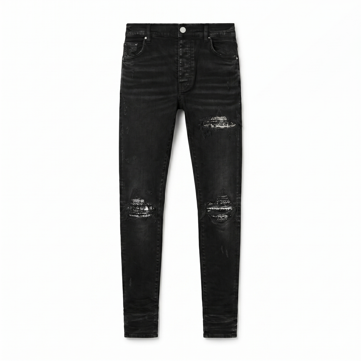 Amiri MX1 Crystal Jeans — Black