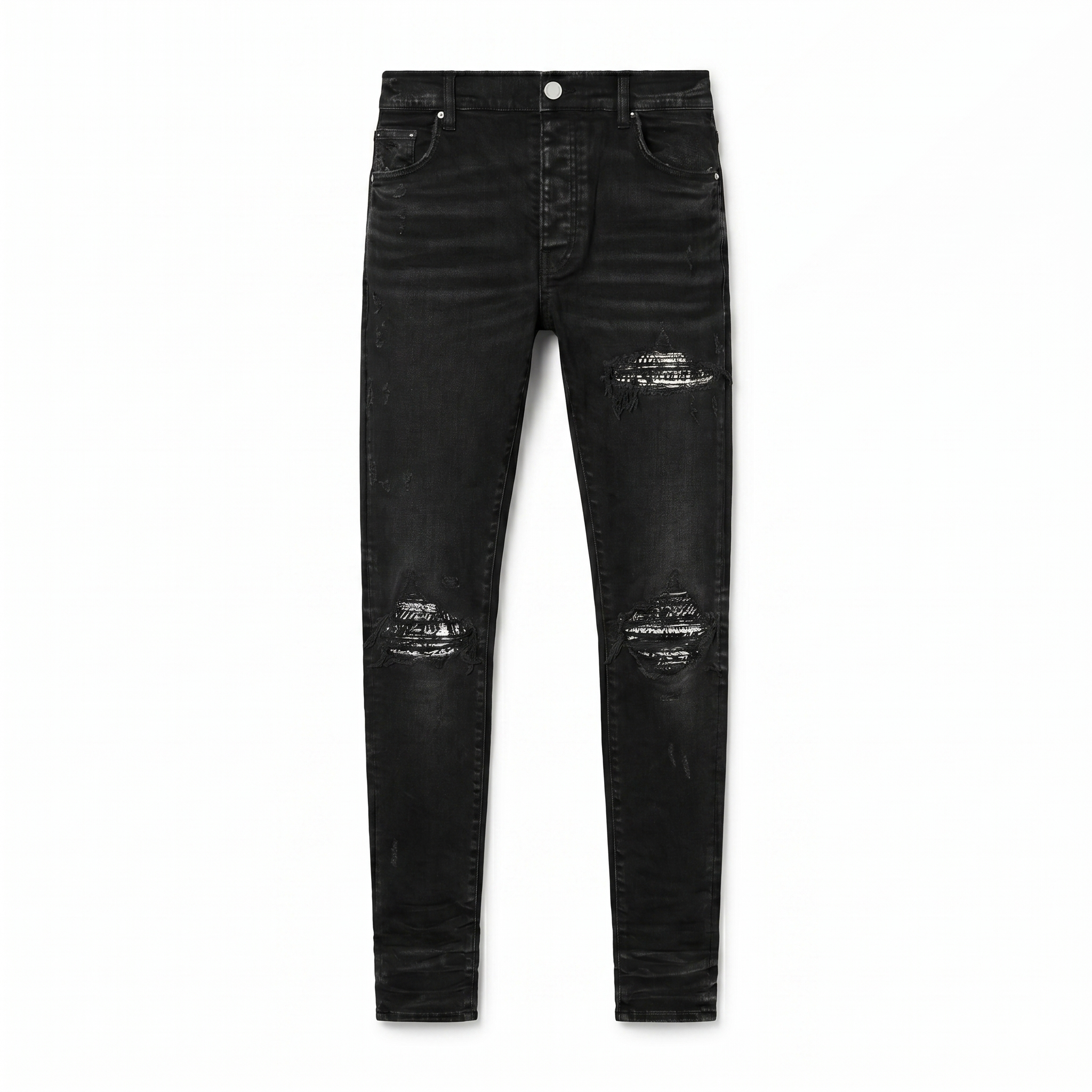 Amiri MX1 Crystal Jeans — Black