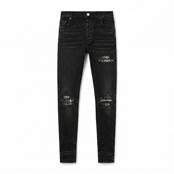 Amiri MX1 Crystal Jeans — Black