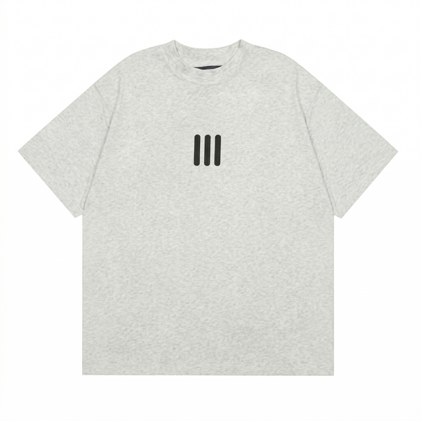 Fear of God Essentials Three-Bar Logo T-Shirt - Light Heather Oatmeal