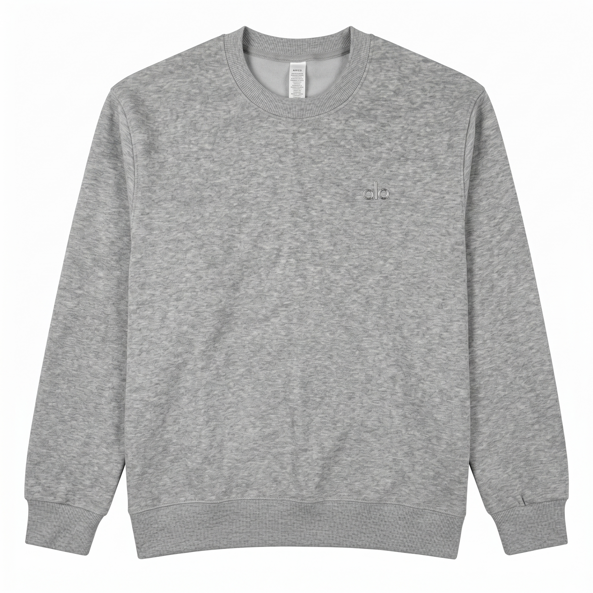 Alo Yoga Accolade Crewneck Pullover — Heather Grey