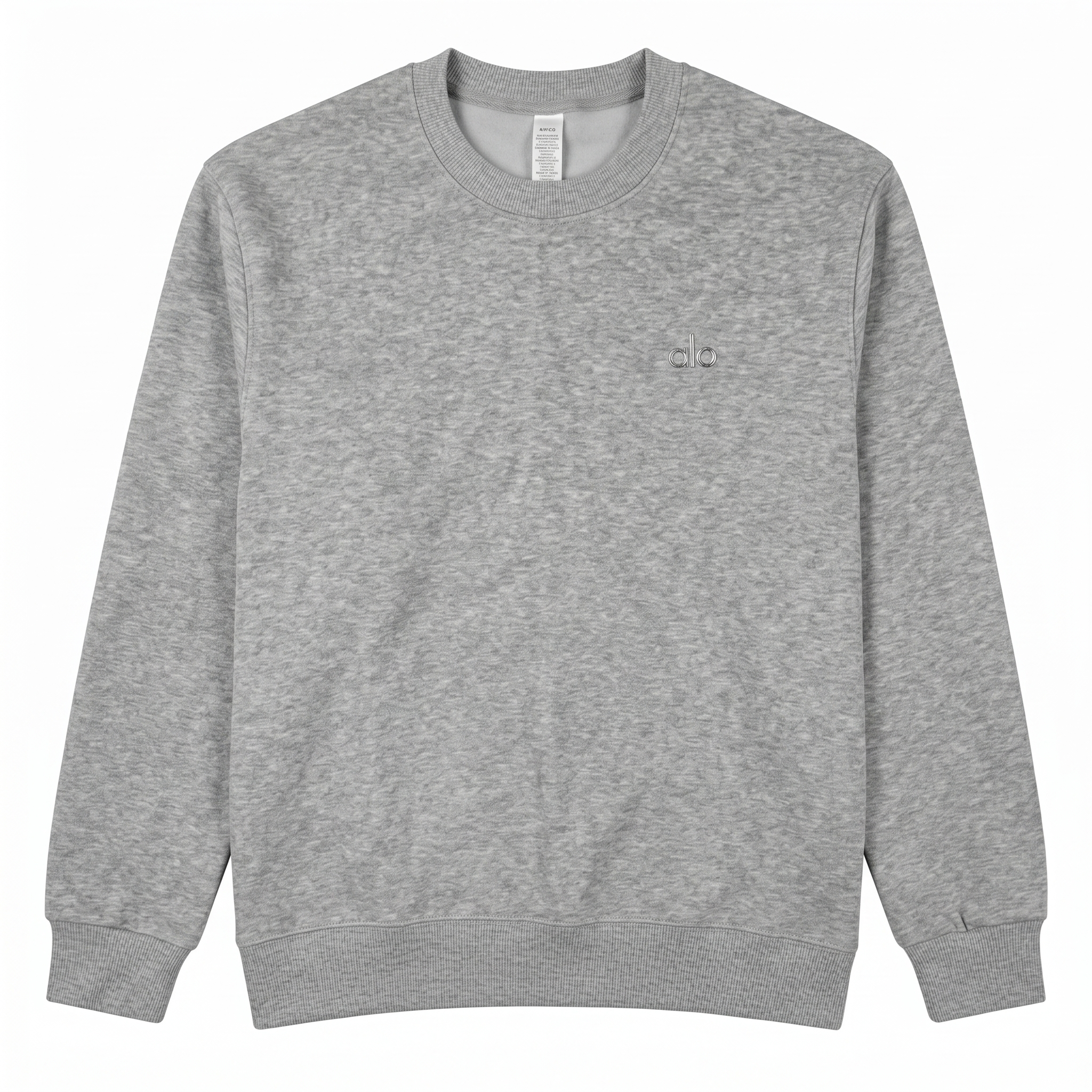 Alo Yoga Accolade Crewneck Pullover — Heather Grey