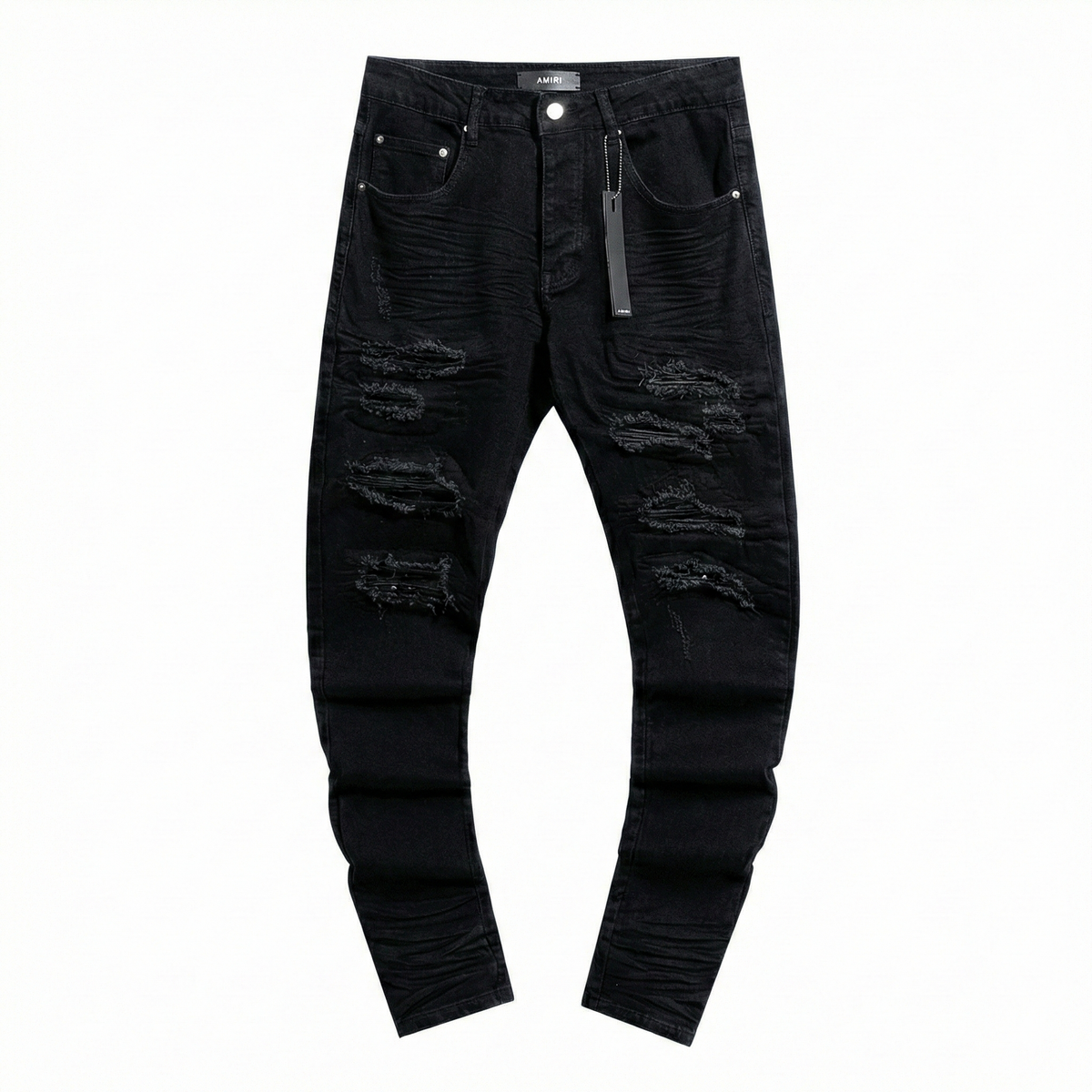 Amiri MX1 Patch Skinny Jeans - Black