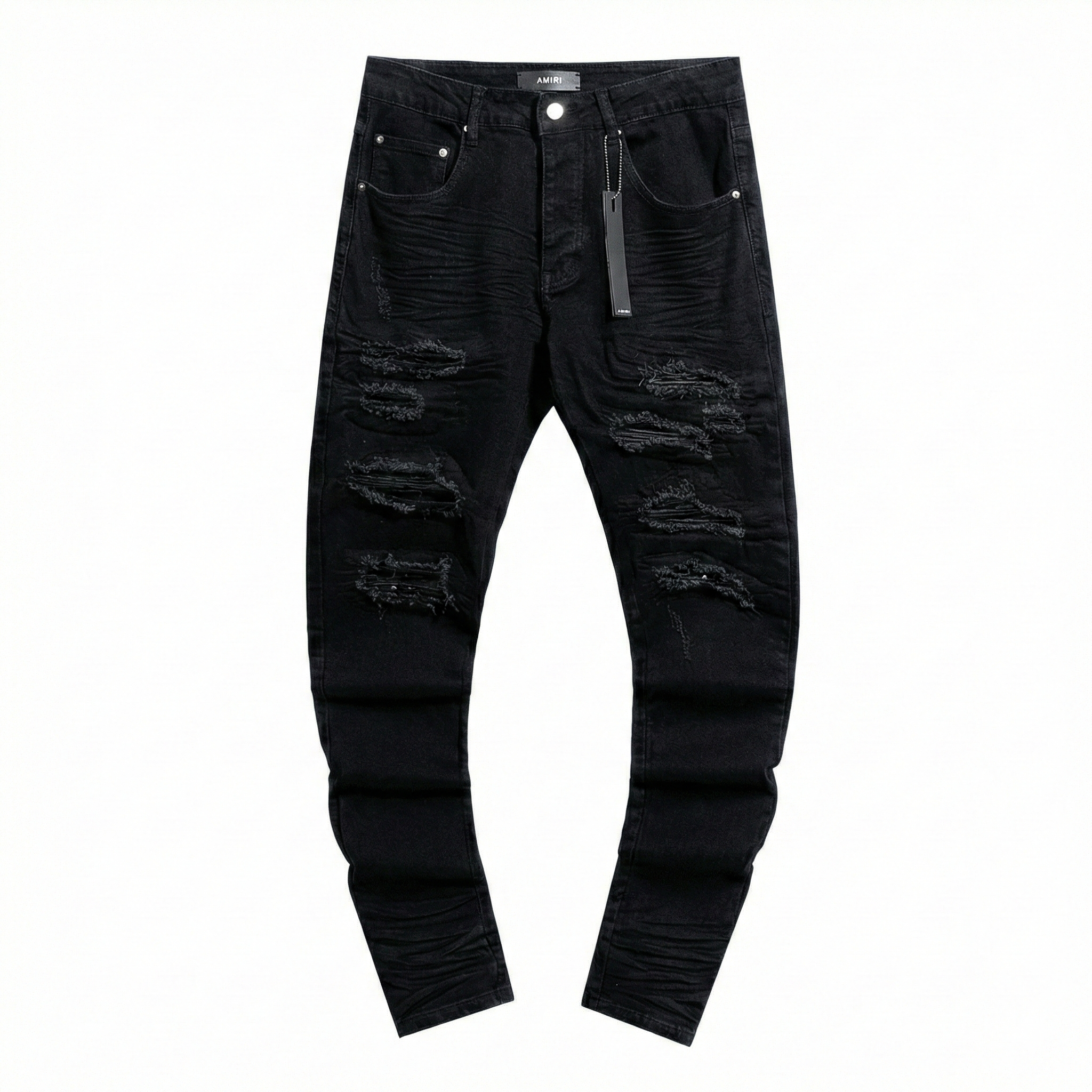 Amiri MX1 Patch Skinny Jeans - Black