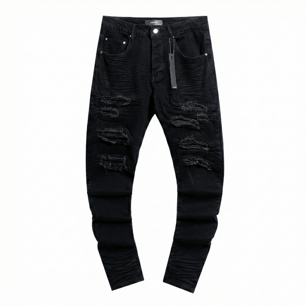 Amiri MX1 Patch Skinny Jeans - Black