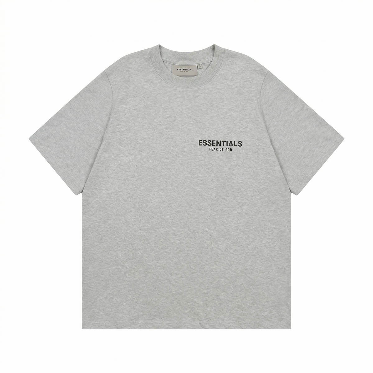 Fear of God Essentials Logo T-Shirt SS22 - Heather Grey