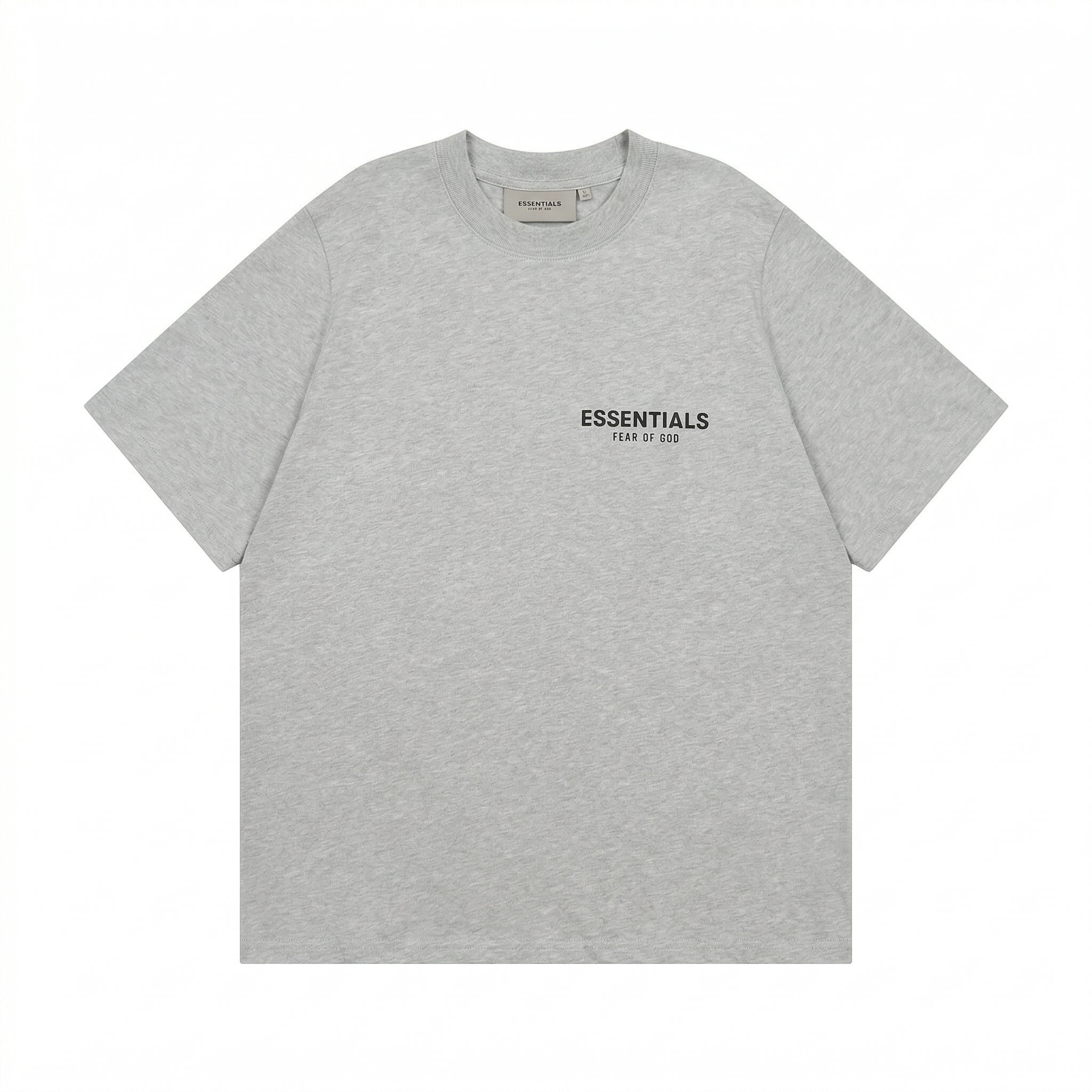 Fear of God Essentials Logo T-Shirt SS22 - Heather Grey