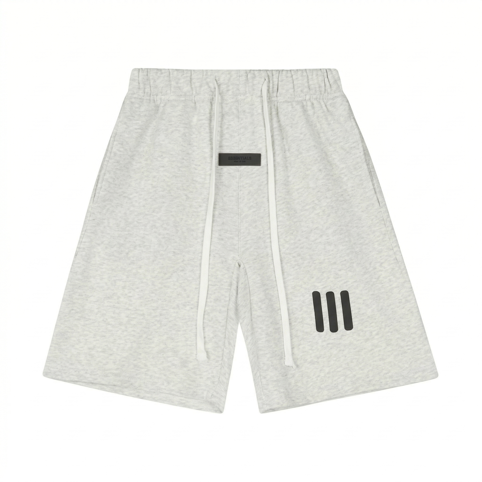 Fear of God Essentials Three-Bar Logo Sweatshorts - Light Heather Oatmeal