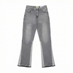 Gallery Dept. Vintage Wash Patchwork Flare Jeans - Grey