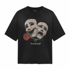 Amiri Theatre Masks Oversized Tee - Vintage Black
