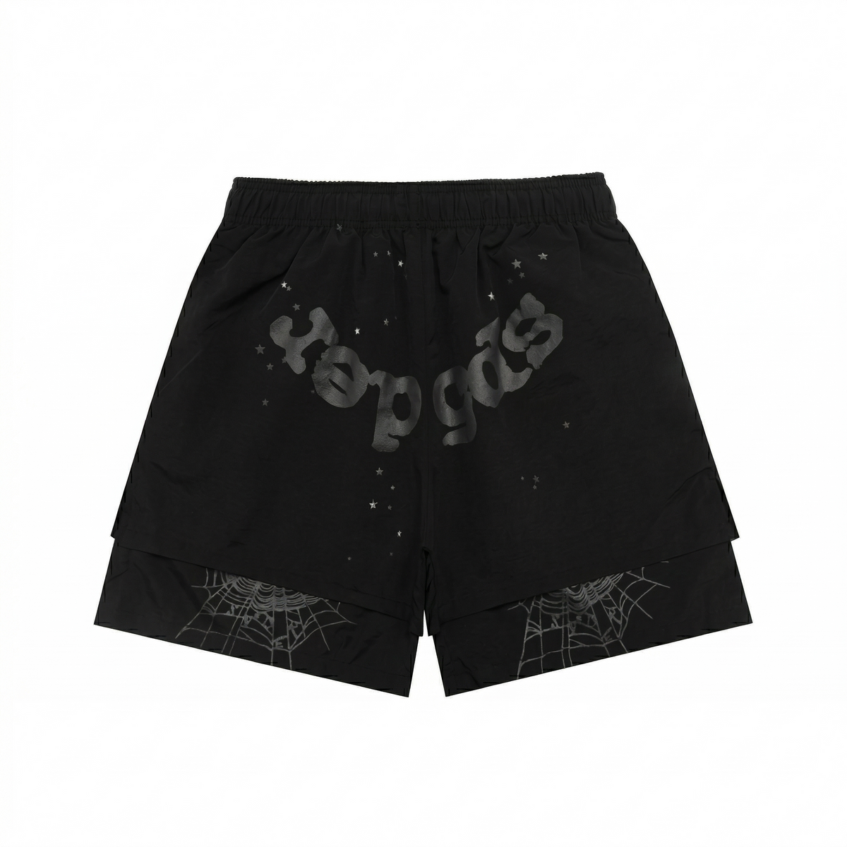 Sp5der OG Web Double Layer Short — Black