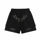 Sp5der OG Web Double Layer Short — Black