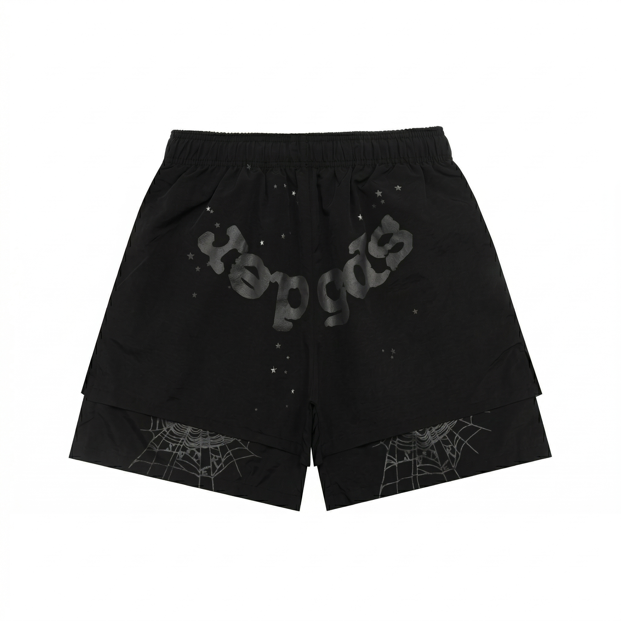 Sp5der OG Web Double Layer Short — Black