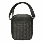 Lacoste The Blend Monogram Vertical Shoulder Bag - Black