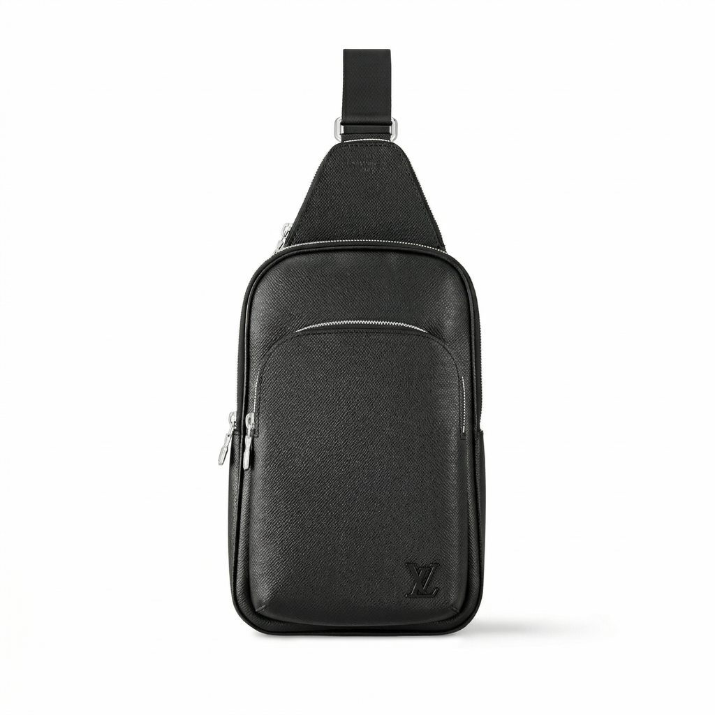 LV Avenue Slingbag - Black Taiga Leather