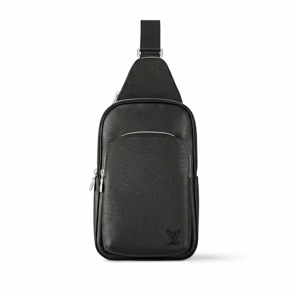LV Avenue Slingbag - Black Taiga Leather