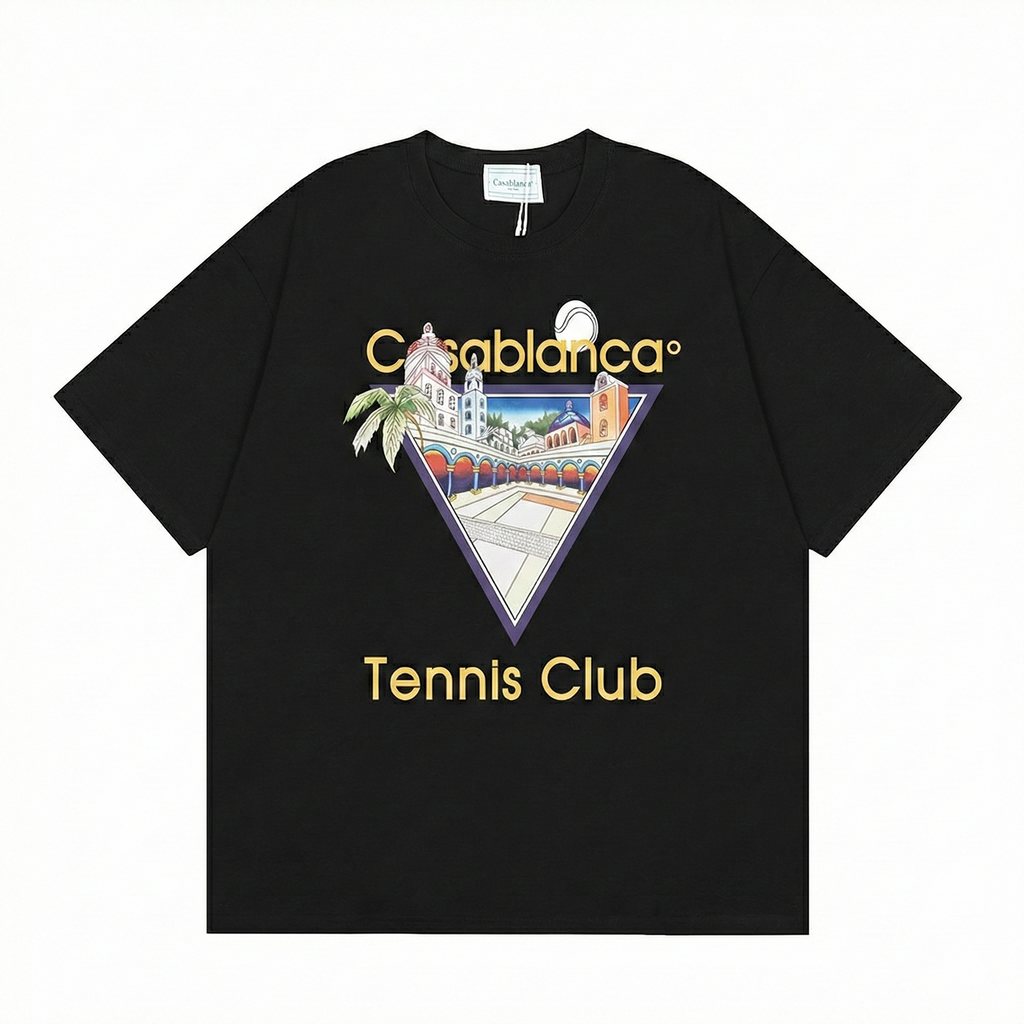 Casa Blanca Tennis Club T-Shirt - Black