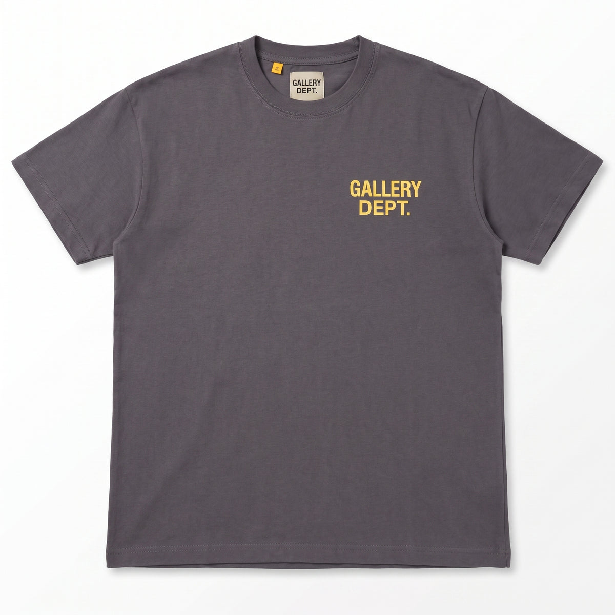 Gallery Dept. Souvenir T-Shirt - Charcoal Yellow