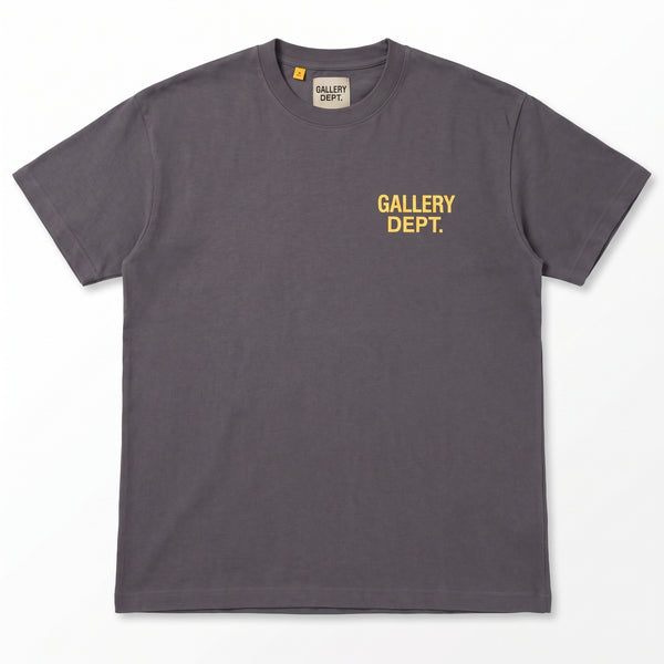 Gallery Dept. Souvenir T-Shirt - Charcoal Yellow