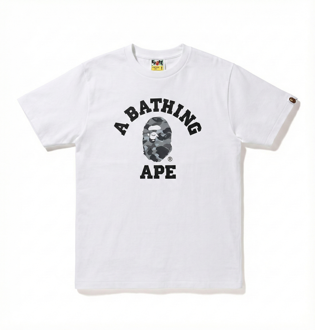 BAPE Color Camo College Tee - Grey