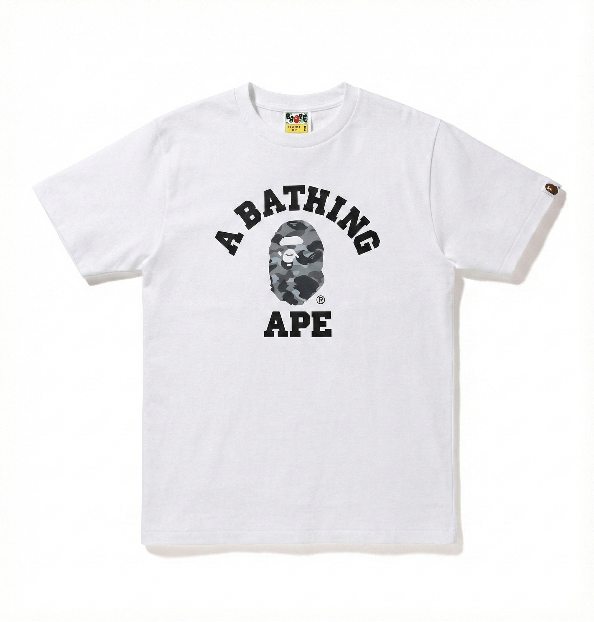 BAPE Color Camo College Tee - Grey