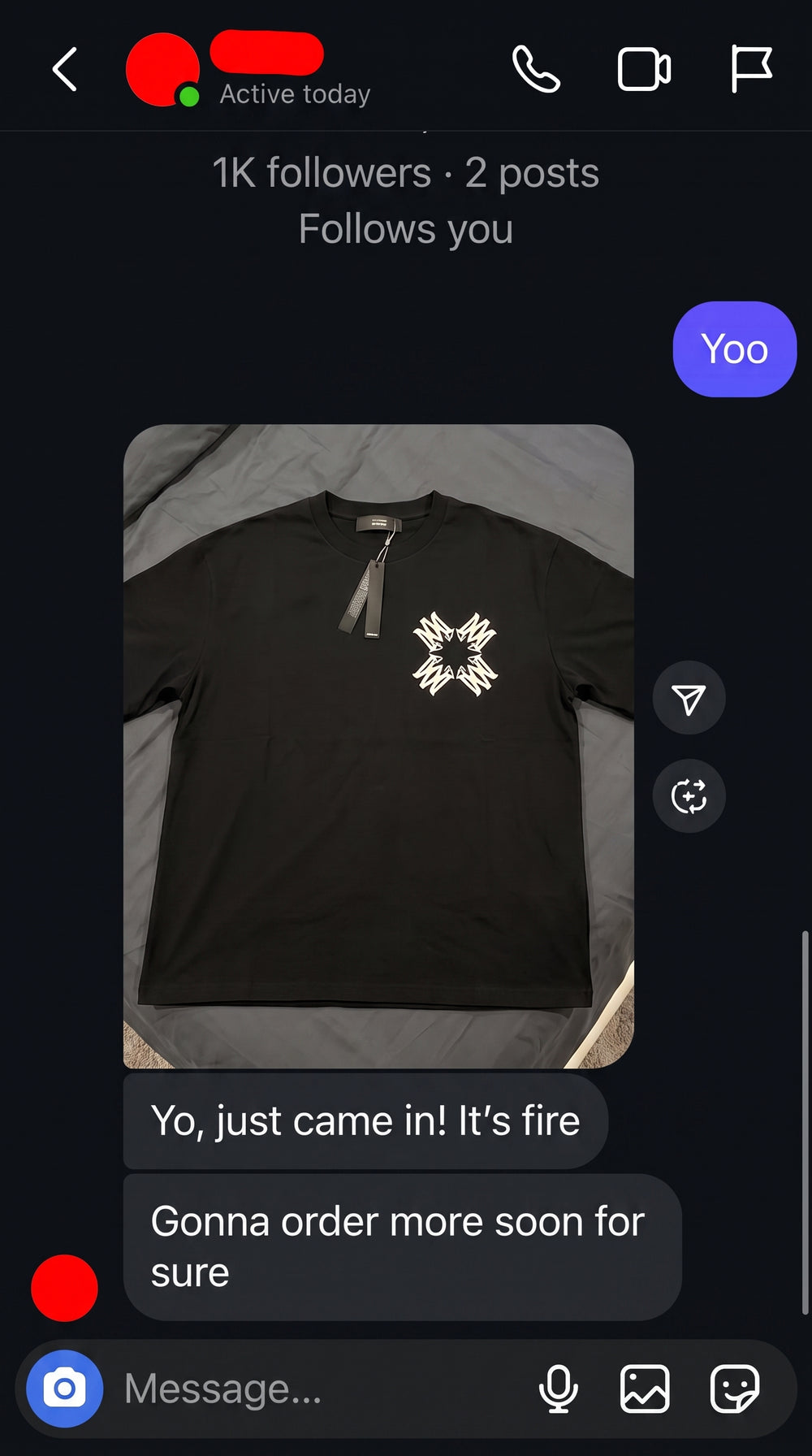 Customer review screenshot