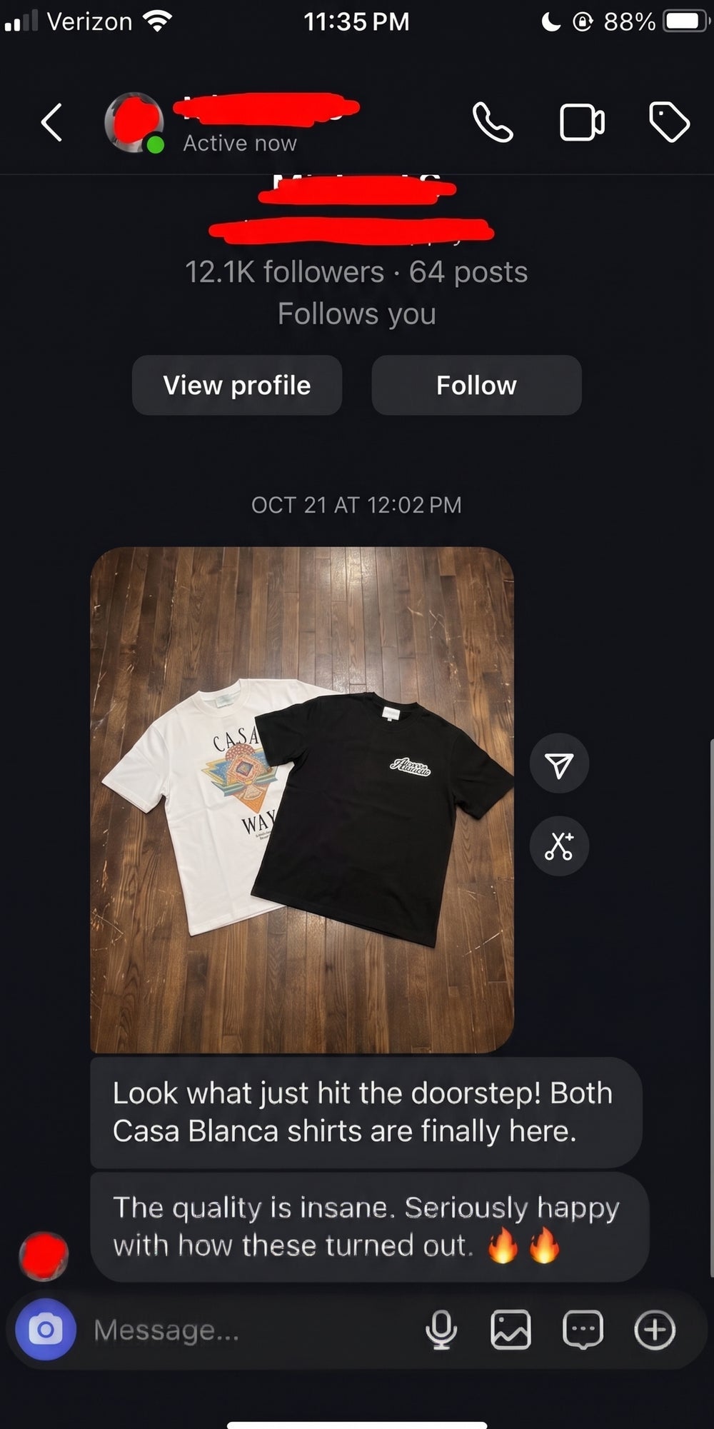 Customer review screenshot