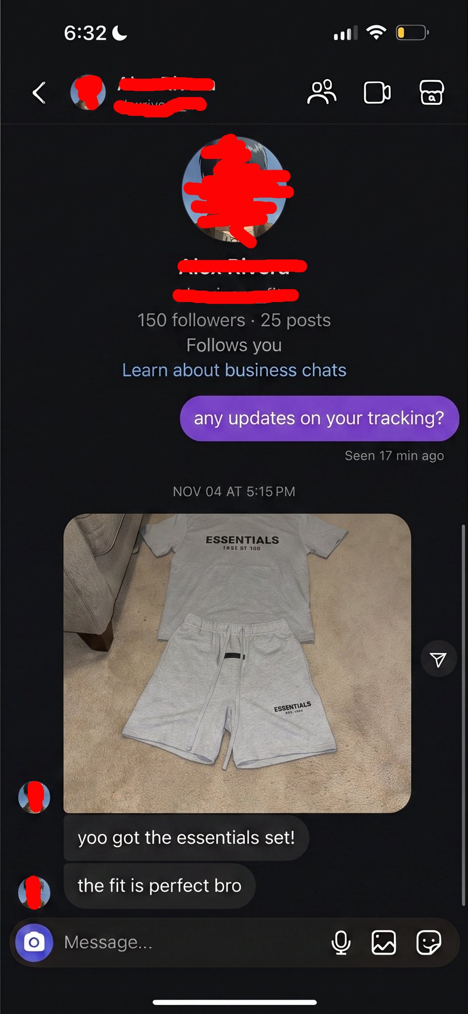 Customer review screenshot