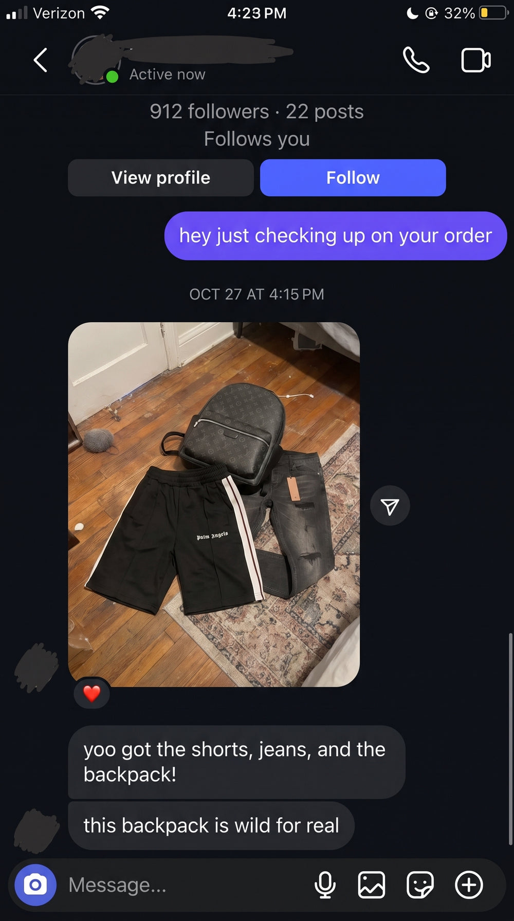 Customer review screenshot