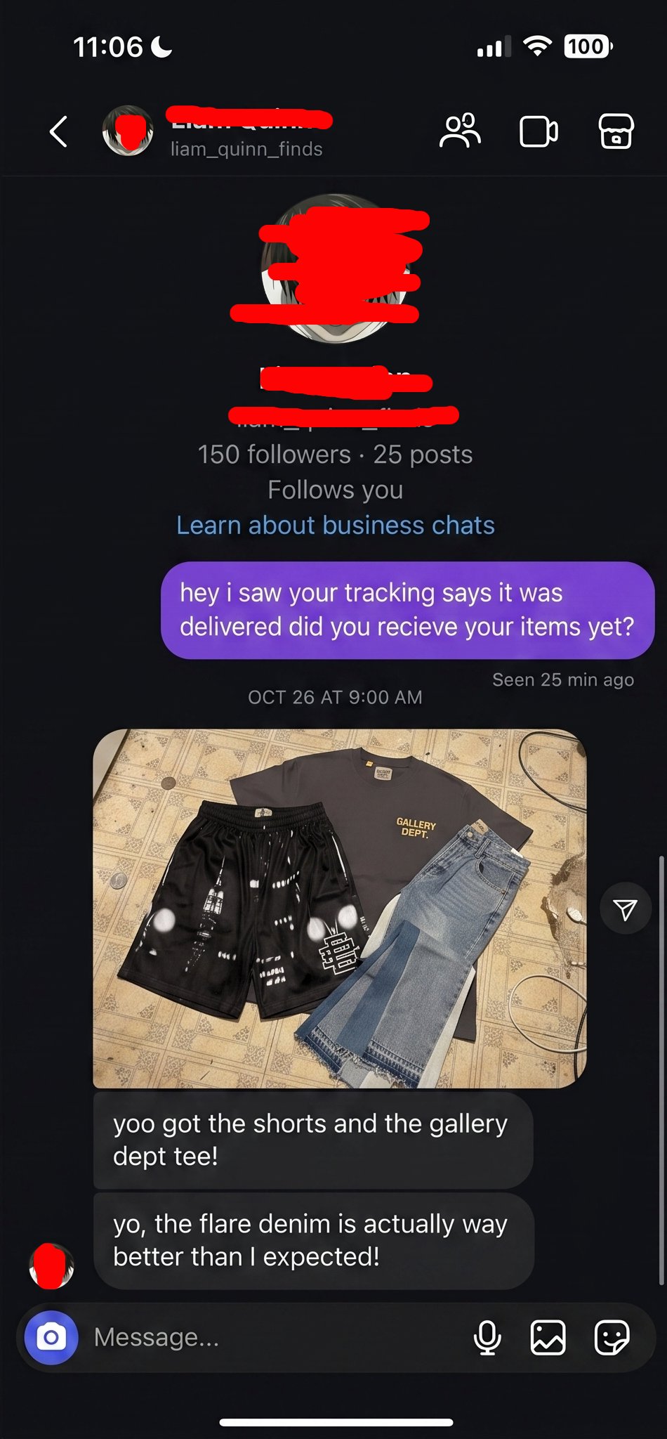 Customer review screenshot
