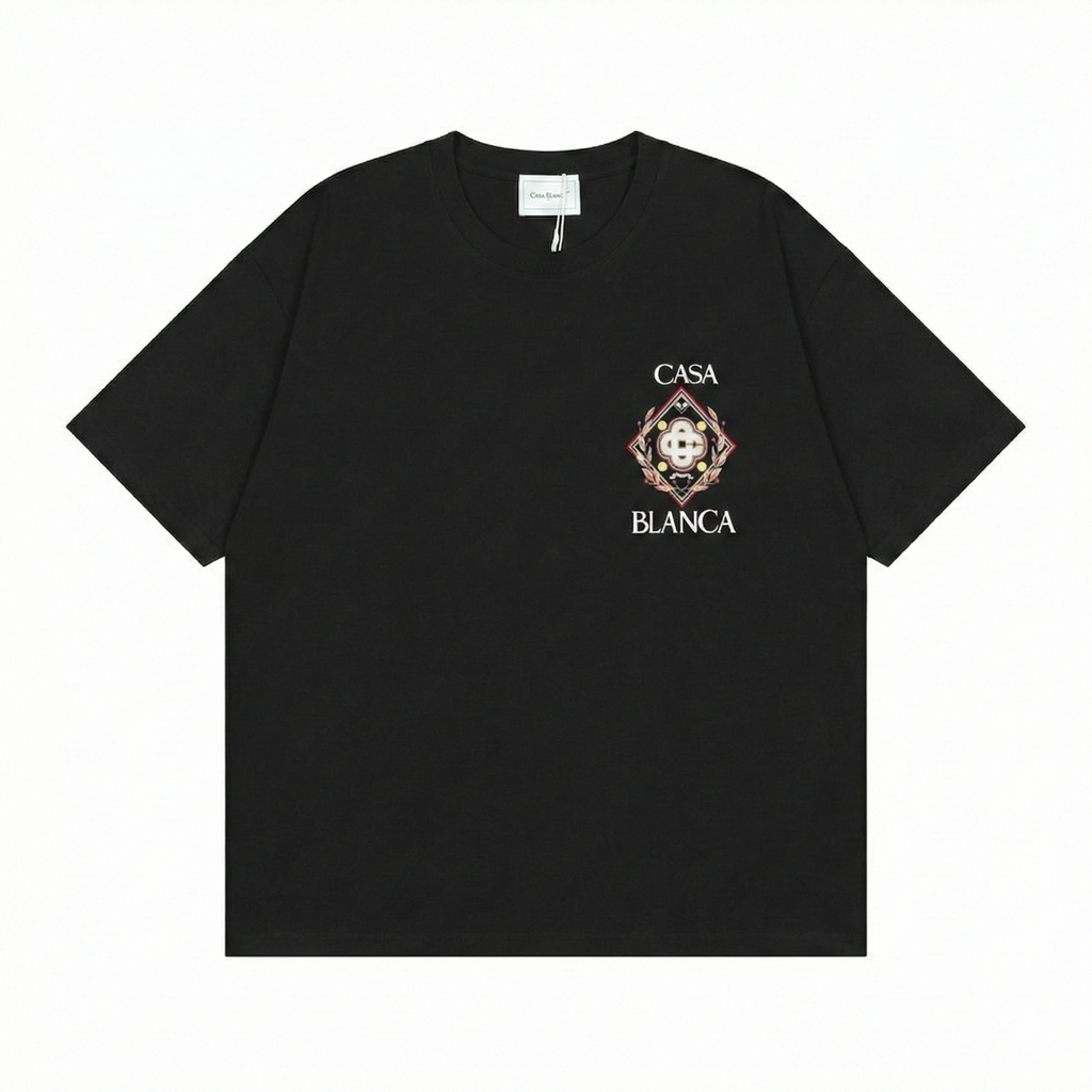 Casablanca Championship Diamond T-Shirt - Black