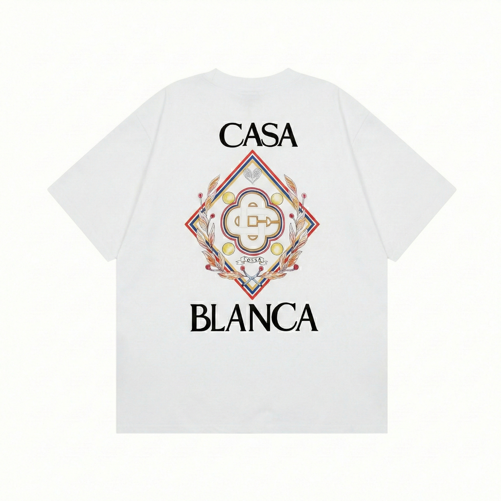 Casablanca Championship Diamond T-Shirt - White