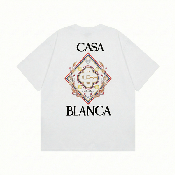 Casablanca Championship Diamond T-Shirt - White