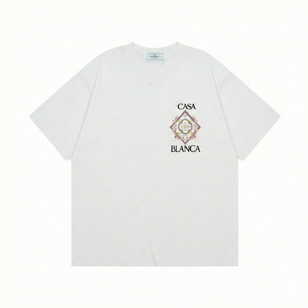 Casablanca Championship Diamond T-Shirt - White