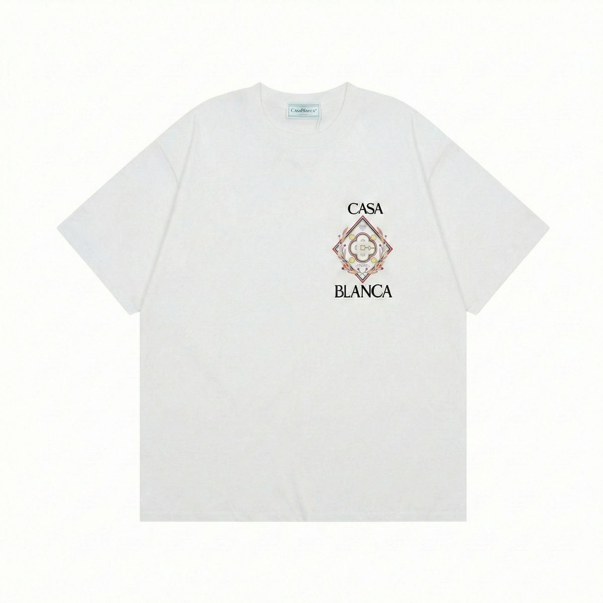 Casablanca Championship Diamond T-Shirt - White
