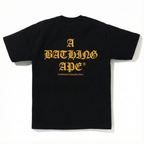 BAPE A Bathing Ape Logo Tee - Black