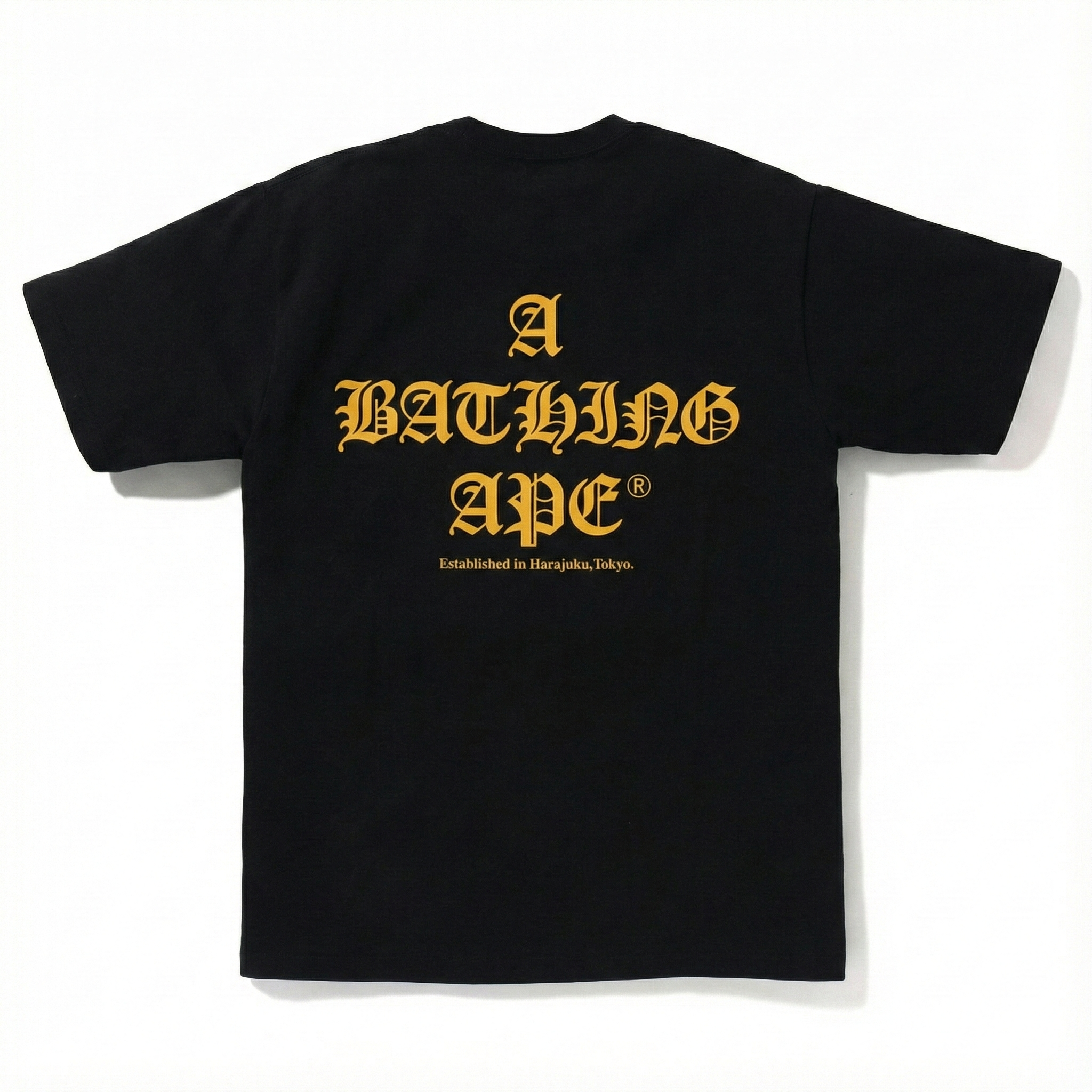 BAPE A Bathing Ape Logo Tee - Black
