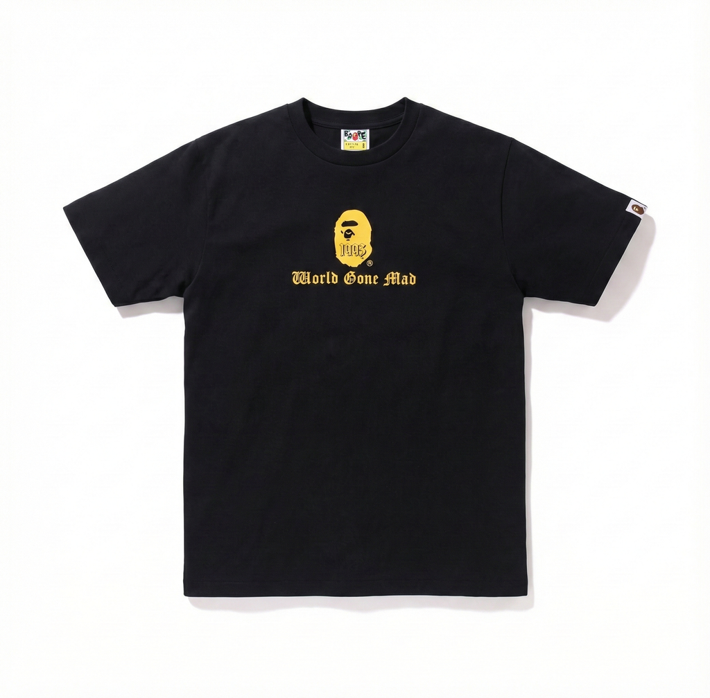 BAPE A Bathing Ape Logo Tee - Black