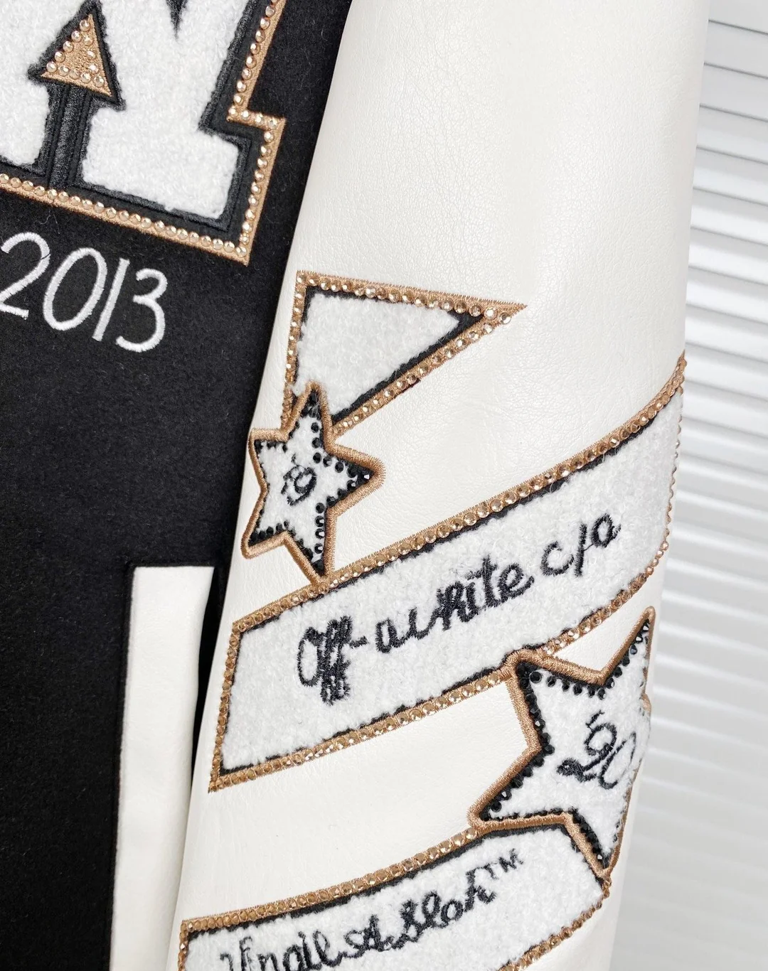 Off-White™ 10-Year Anniversary "Class of 2013" Varsity Jacket - Black/White