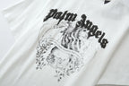 Palm Angels "Ignore You" Skull Graphic T-Shirt - White